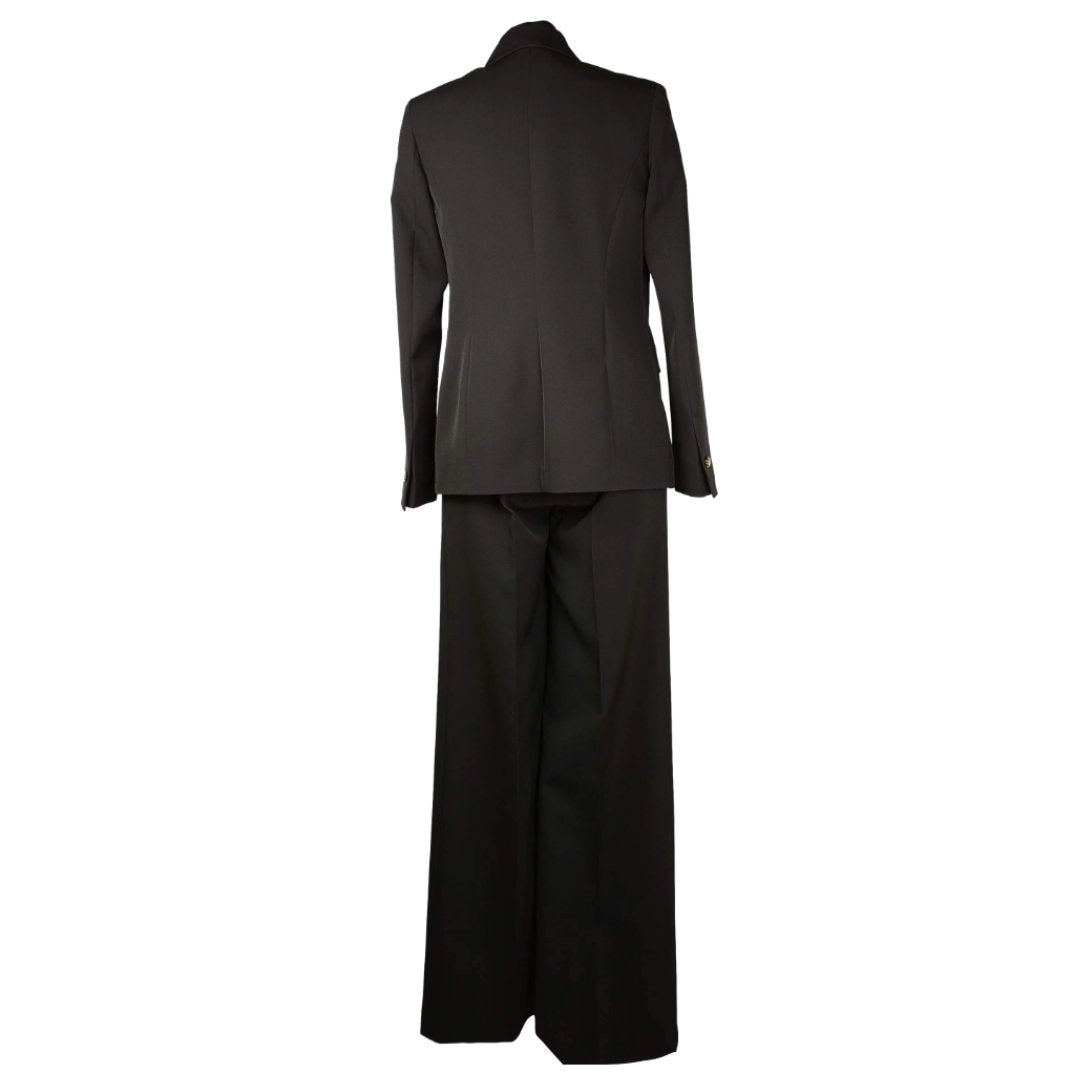 Completo Tailleur Giacca e Pantaloni Monopetto Nero