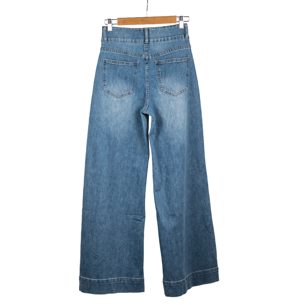 Jeans Donna Wide Leg Vita Alta