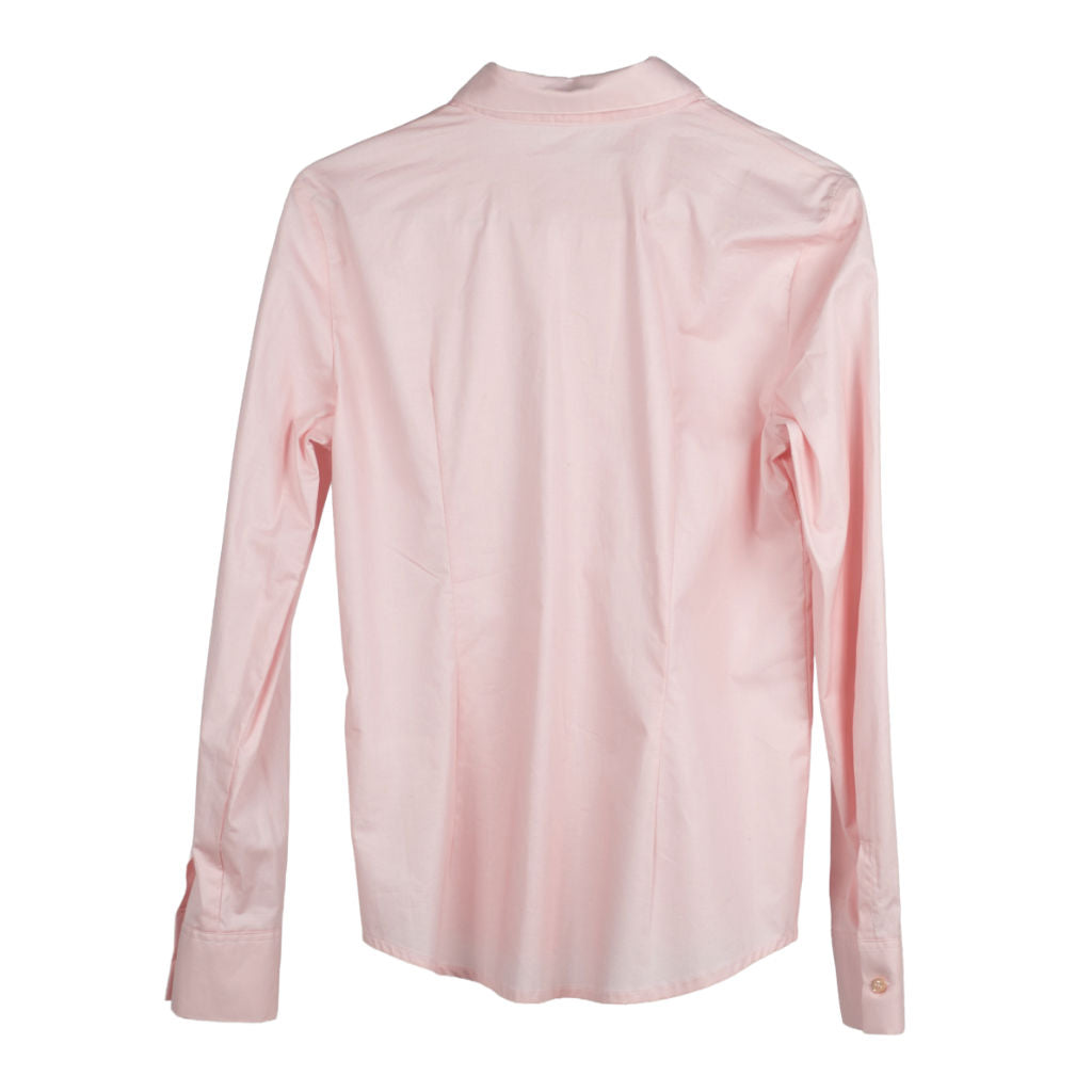 Camicia Donna Rosa con Bottoni Gioiello