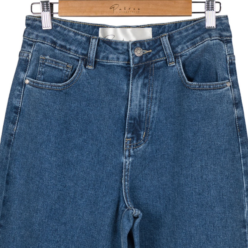 Jeans Donna Wide Leg Orlo Vivo