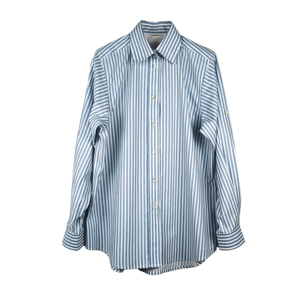 Camicia Donna a Righe Bianche e Azzurre