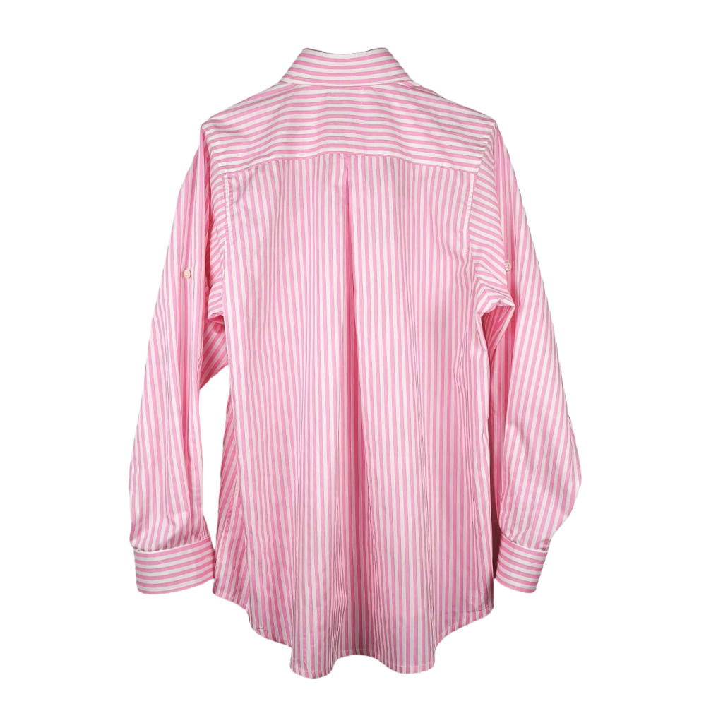 Camicia Donna a Righe Bianche e Rosa