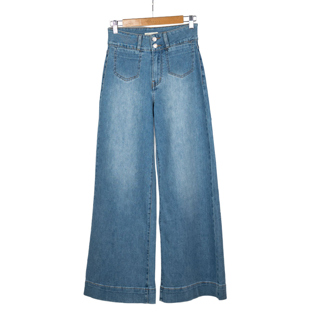 Jeans Donna Wide Leg Vita Alta