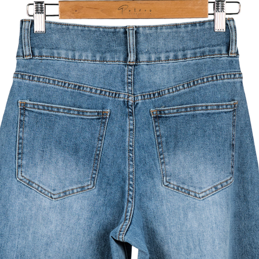 Jeans Donna Wide Leg Vita Alta