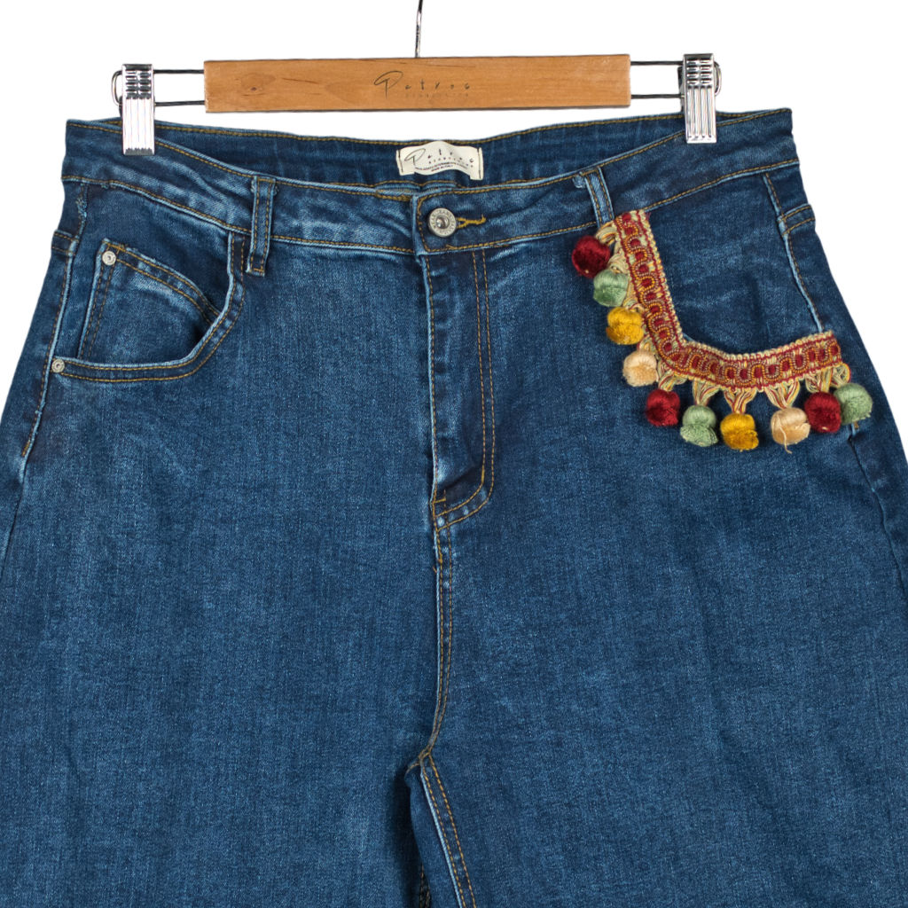 Jeans Donna Balloon Tasca Frange