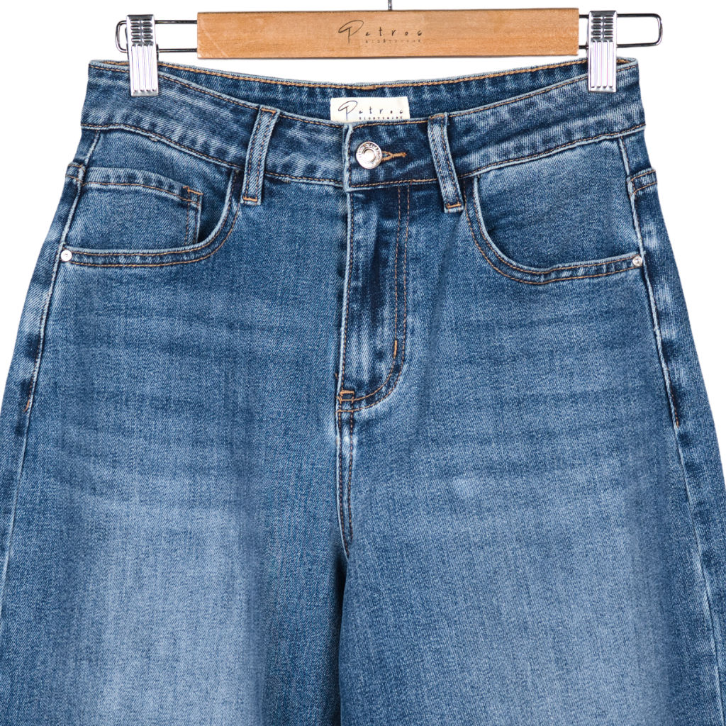 Jeans Donna Wide Leg Cropped