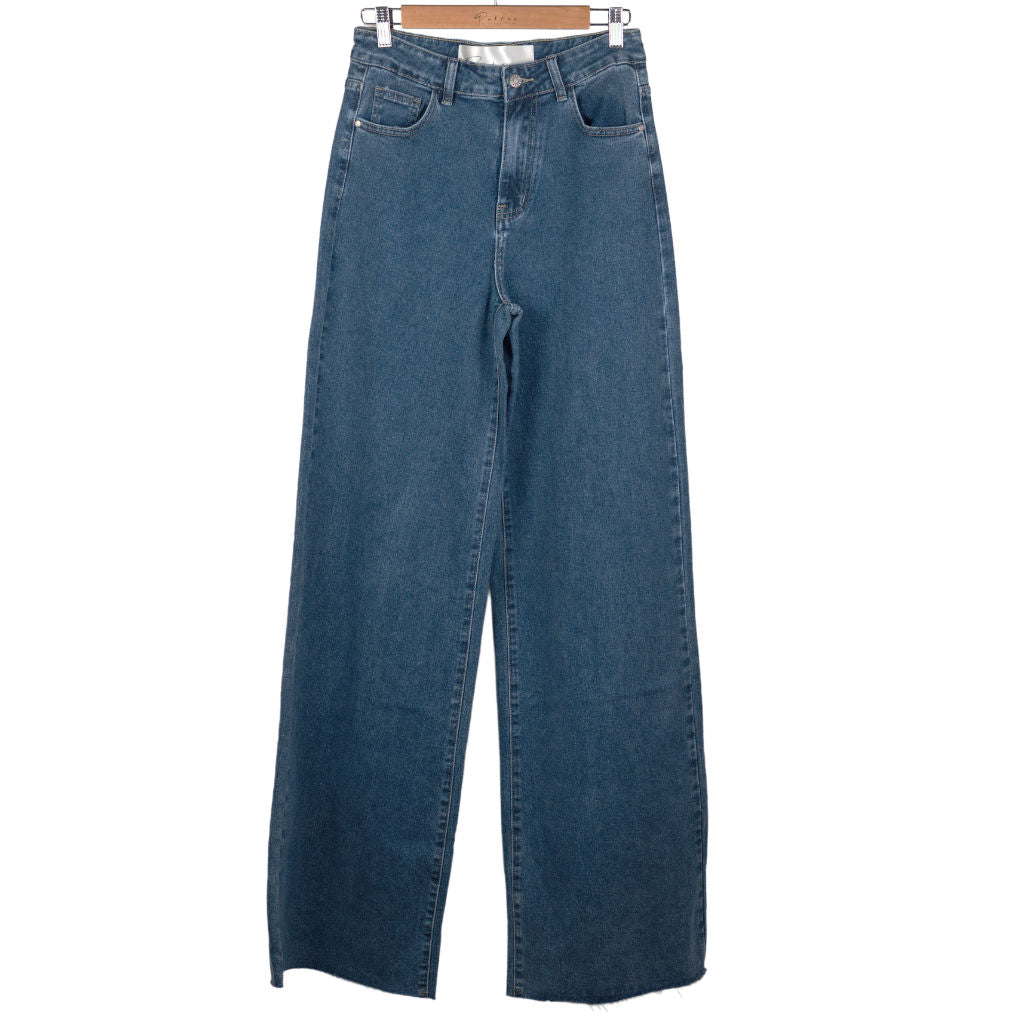 Jeans Donna Wide Leg Orlo Vivo