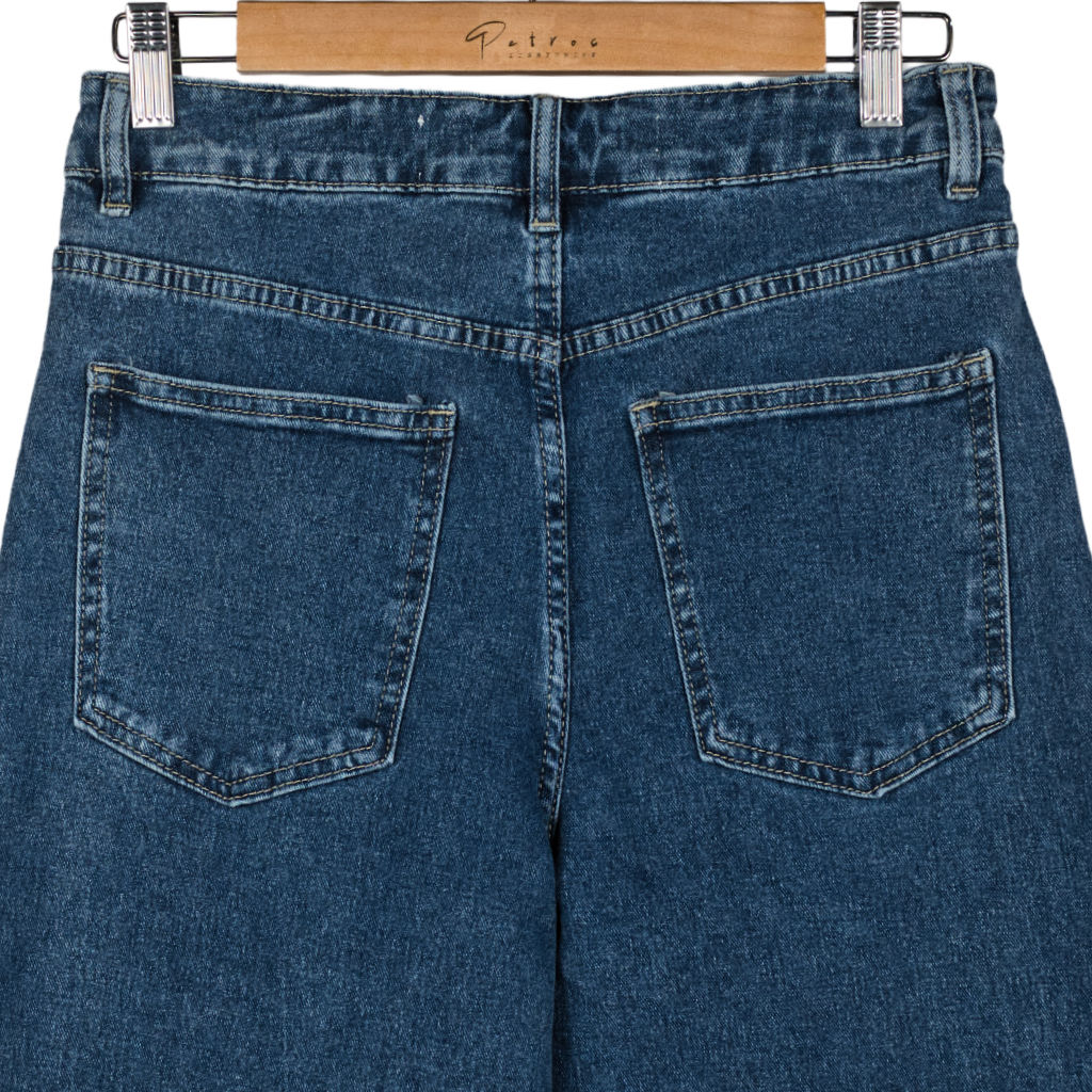 Jeans Donna Wide Leg Orlo Vivo