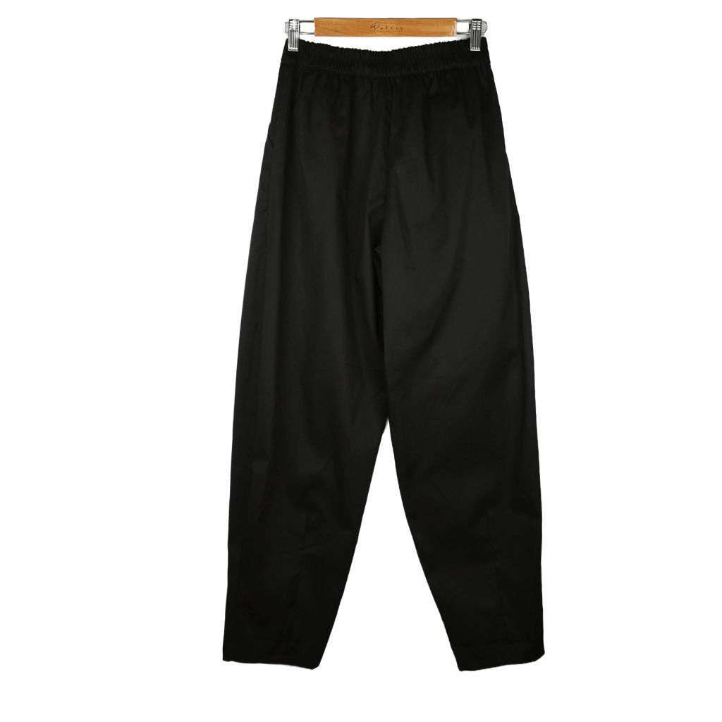 Pantalone Donna in Cotone Nero Balloon