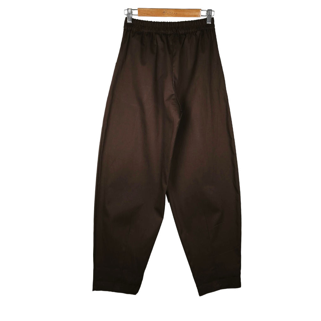 Pantalone Donna in Cotone Cioccolato Balloon