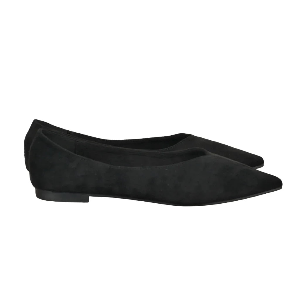 Ballerine Donna a Punta Nere in Suede