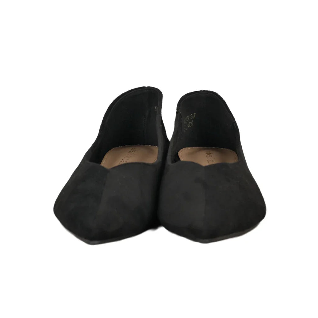 Ballerine Donna a Punta Nere in Suede
